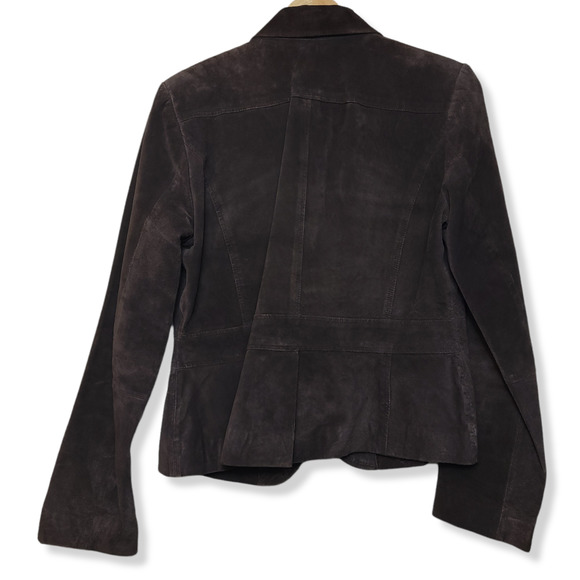 Deane & White Brown Leather Jacket|Brown Leather Coat|Brown Leather Vest Size M - Picture 2 of 7